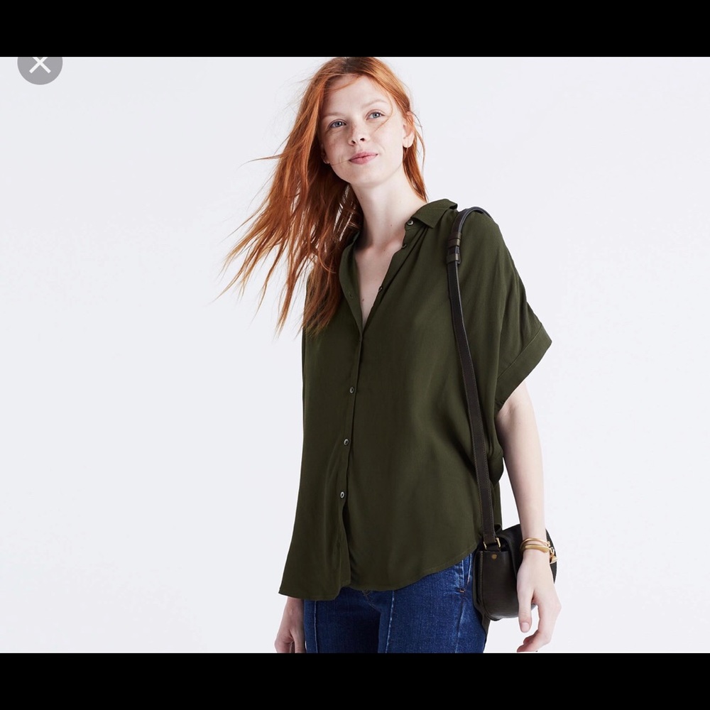 Central drapey button up shirt